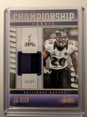 Ed Reed [Gold] #CF-15 Football Cards 2023 Panini Absolute Championship Fabric Prices