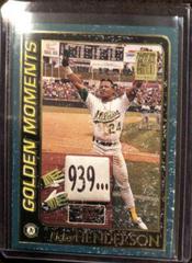 Ricky Henderson [Employee Set] #787 Baseball Cards 2001 Topps Prices