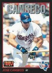 Jose Canseco #243 Baseball Cards 1993 Panini Donruss Triple Play Prices