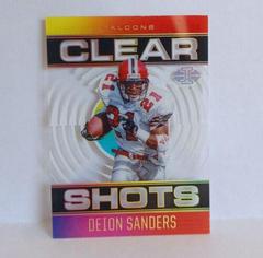 Deion Sanders [Black] Football Cards 2021 Panini Illusions Clear Shots Prices