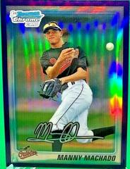 Manny Machado [Purple Refractor] #BDPP80 Baseball Cards 2010 Bowman Chrome Draft Picks & Prospects Prices