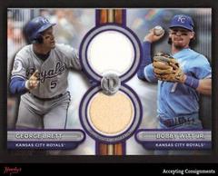 George Brett / Bobby Witt Jr. [Purple Dual Player] #DR2-BW Baseball Cards 2024 Topps Tribute Dual Relic Prices