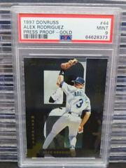 Alex Rodriguez [Gold] #44 Baseball Cards 1997 Panini Donruss Press Proof Prices