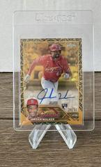 Jordan Walker [Blue] #CGA-JW Baseball Cards 2023 Topps Gilded Collection Chrome Gold Etch Autographs Prices