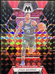 Paul George [Black] #18 Basketball Cards 2022 Panini Mosaic Prices