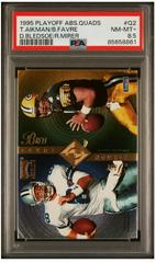 Troy Aikman, Brett Favre, Drew Bledsoe, Rick Mirer Football Cards 1995 Playoff Absolute Quads Prices