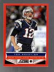 Tom Brady [Red Zone] #123 Football Cards 2013 Panini Score Prices