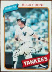 Bucky Dent #33 Baseball Cards 1980 O Pee Chee Prices