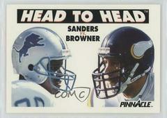 Barry Sanders, Joey Browner #352 Football Cards 1991 Pinnacle Prices