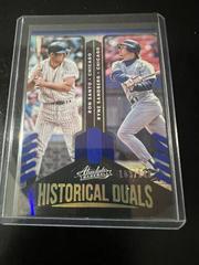 Ron Santo, Ryne Sandberg [Spectrum Blue] #HD-RR Baseball Cards 2022 Panini Absolute Historical Duals Prices