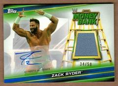 Zack Ryder [Blue] #MR-ZR Wrestling Cards 2019 Topps WWE Money in the Bank Mat Relics Prices