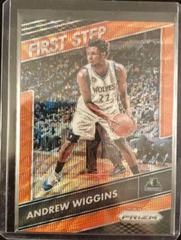 Andrew Wiggins [Orange Wave Prizm] #9 Basketball Cards 2016 Panini Prizm First Step Prices