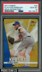 Clayton Kershaw [Gold Refractor] #50 Baseball Cards 2017 Topps Finest Prices