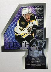 David Pastrnak #TR-10 Hockey Cards 2022 Skybox Metal Universe Tetrad Prices