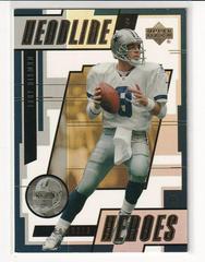 Troy Aikman Football Cards 2000 Upper Deck Headline Heroes Prices