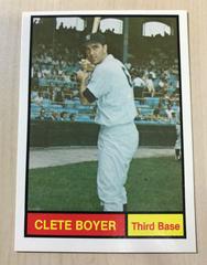 Clete Boyer #34 Baseball Cards 1982 Galasso 1961 World Champions New York Yankees Prices
