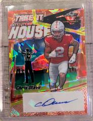 Chris Olave [Orange] #TH-CO1 Football Cards 2022 Leaf Valiant Autographs Take it to the House Prices