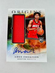 Amen Thompson #2 Basketball Cards 2023 Panini Origins Rookie Autograph Prices