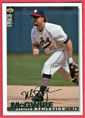 Mark McGwire [Gold Signature] #130 Baseball Cards 1995 Collector's Choice Prices