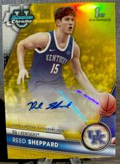 Reed Sheppard [Yellow] #BCPA-RS Basketball Cards 2023 Bowman Chrome University Prospects Autographs Prices