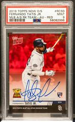 Fernando Tatis Jr. [Autograph Relic Red] #16D Baseball Cards 2019 Topps Now Prices