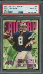 Troy Aikman [Rave] #8 Football Cards 1997 Skybox Impact Prices