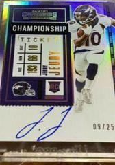 Jerry Jeudy [Autograph Championship] #106 Football Cards 2020 Panini Contenders Prices