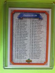 Checklist 201-300 #200 Baseball Cards 1992 Upper Deck Prices