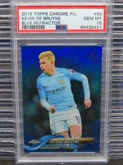 Kevin De Bruyne [Blue Refractor] Soccer Cards 2018 Topps Chrome UEFA Champions League Prices