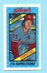 Ted Simmons Baseball Cards 1980 Kellogg's Prices