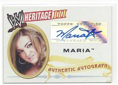 Maria Wrestling Cards 2007 Topps Heritage III WWE Autographs Prices