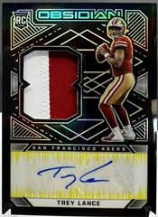 Trey Lance [Jersey Autograph Yellow] #204 Football Cards 2021 Panini Obsidian Prices