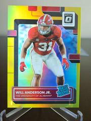 Will Anderson Jr. [Gold] #3 Football Cards 2023 Panini Chronicles Draft Picks Donruss Optic Rated Rookie Prices