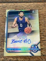 Boo Buie [Gold Refractor] Basketball Cards 2021 Bowman University Chrome Autographs Prices