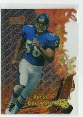 Peter Boulware [Refractor] #T5a Football Cards 1997 Stadium Club Triumvirate II Prices