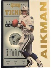 Troy Aikman [Gold] Football Cards 1998 Playoff Contenders Ticket Prices