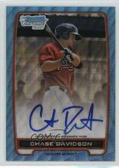 Chase Davidson [Blue Wave Refractor Autograph] #BCACD Baseball Cards 2012 Bowman Chrome Prospects Prices