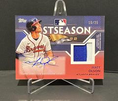 Matt Olson [Red] Baseball Cards 2023 Topps Postseason Performance Autographs Prices