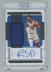 RJ Barrett [Blue] Basketball Cards 2021 Panini One and One Jersey Autographs Prices