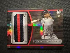 Ronald Acuna Jr. #PLP-RA Baseball Cards 2022 Bowman Platinum Patches Prices