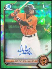 Aeverson Arteaga [Green] #BSPA-AA Baseball Cards 2022 Bowman Chrome Sapphire Autographs Prices
