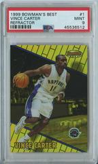 Vince Carter [Refractor] #1 Basketball Cards 1999 Bowman's Best Prices