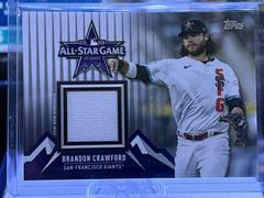 Brandon Crawford Baseball Cards 2021 Topps Update All Star Stitches Prices