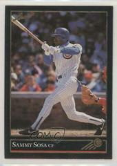 Sammy Sosa [Gold] #412 Baseball Cards 1992 Leaf Prices