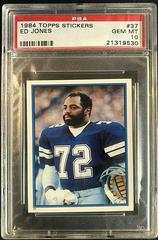 Ed Jones #37 Football Cards 1984 Topps Stickers Prices