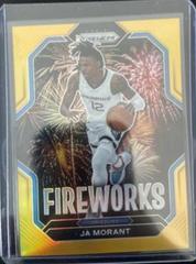 Ja Morant [Gold] Basketball Cards 2022 Panini Prizm Fireworks Prices