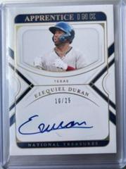 Ezequiel Duran [Holo Gold] Baseball Cards 2022 Panini National Treasures Apprentice Ink Autographs Prices