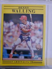 Denny Walling #651 Baseball Cards 1991 Fleer Prices