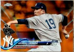 Masahiro Tanaka [Orange Refractor] #10 Baseball Cards 2018 Topps Chrome Prices