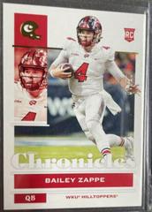 Bailey Zappe [Gold] Football Cards 2022 Panini Chronicles Draft Picks Prices